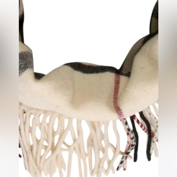 Authentic BURBERRY Nova Check Fringed Snood/Scarf - Picture 2 of 7